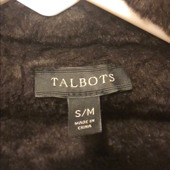 Brown super soft faux fur vest from Talbots - Picture 3 of 4